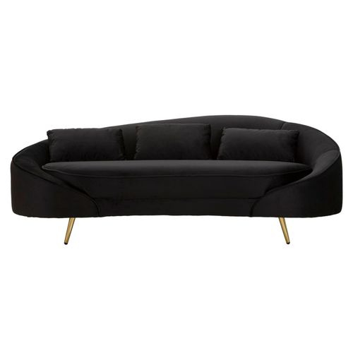 Mauro Ferretti Trosjed OSLO BLACK 185x84x68 cm slika 2