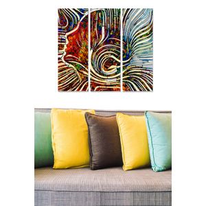 MDF1264764154 Multicolor Decorative MDF Painting (3 Pieces)