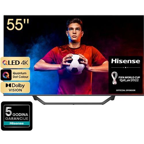 Hisense televizor 55" 55A7GQ QLED 4K UHD Smart TV slika 1