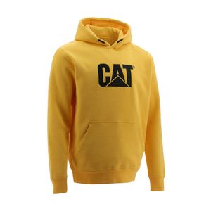 PULOVER SA KAPULJAČOM ŽUTI M  CAT W10646 RUM M