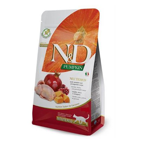 N&D Cat Pumpkin Neutered Prepelica i Nar 300g slika 1