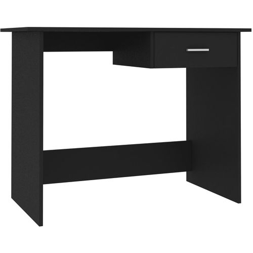 Radni stol crni 100 x 50 x 76 cm od iverice slika 10