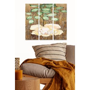 Dekorativna Slika od MDF-a u Više Boja (Set od 3 Komada) - MDF1098464364