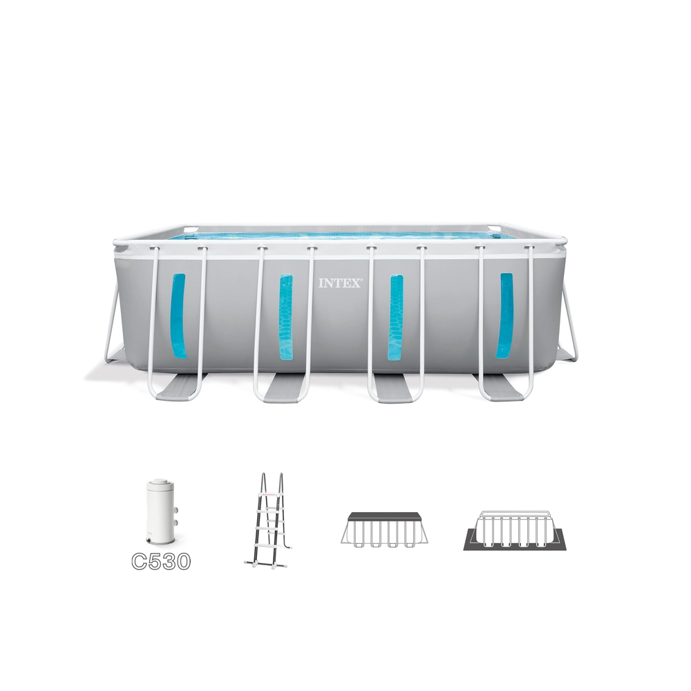 Intex montažni bazen set 400x200x122cm sa prozirnom stjenkom 26770NP slika 8