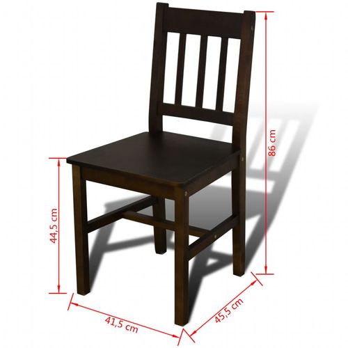 Blagovaonski namještaj 1 smeđi drveni stol 4 stolice slika 23