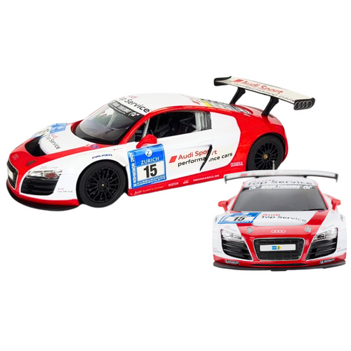 Licencirani auto na daljinsko upravljanje AUDI R8 LMS 1:24 - bijelo/crveni slika 2