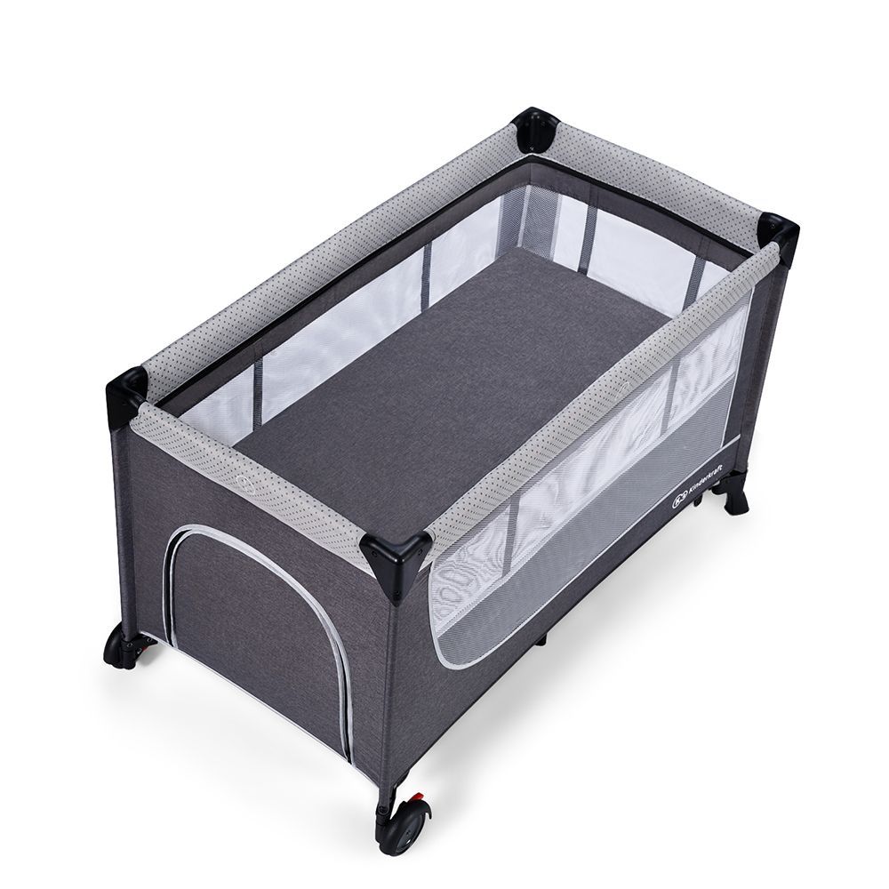 Kinderkraft Vikend krevetac LEODY, Grey slika 6