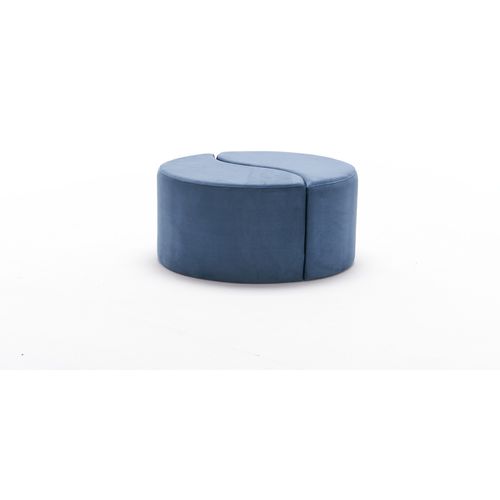 Atelier Del Sofa Tabure, Plava, Alis Puf - Blue slika 7