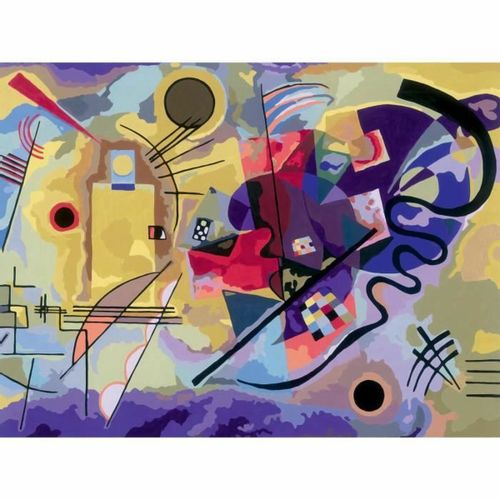 Puzzle za Bojenje Ravensburger Kandinsky slika 4