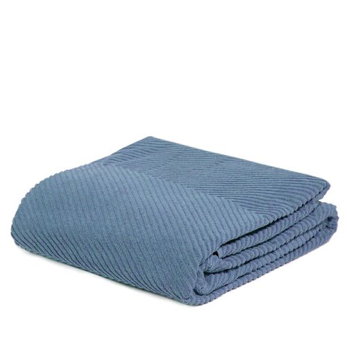 Frotir prekrivač ZIG ZAG GRANDE 145x200 - JEANS 24 slika 1