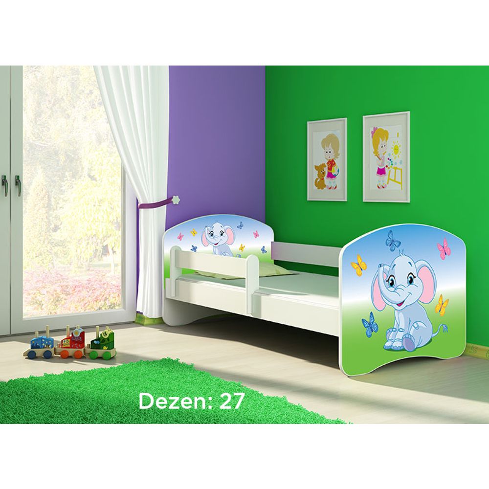 ACMA Dječiji krevet Acma II White - 160x80cm - Dezen 27 slika 2