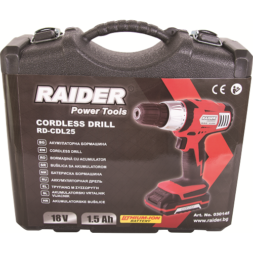 RAIDER Akumulatorska bušilica/odvijač sa priborom RD-CDL25 slika 3