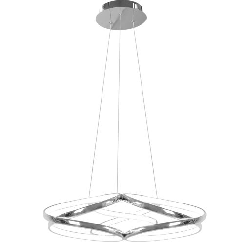 TOOLIGHT Moderna LED stropna svjetiljka + pilot App795-CP ravni krom slika 7