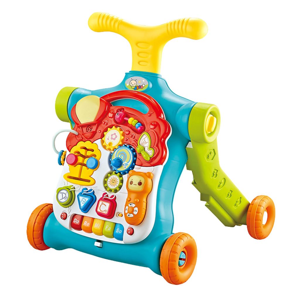 Walker Pusher Scooter Educational Table Interactive Panel 5 u 1 Šareni slika 4