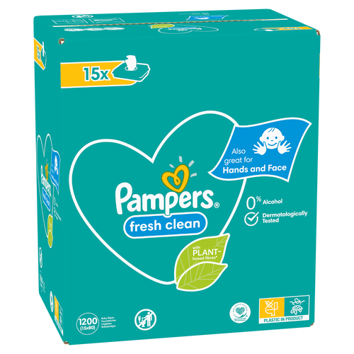 Pampers vlažne maramice Fresh clean 12 x 52 komada slika 10