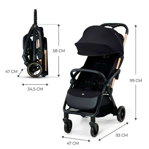 Kinderkraft Kolica Apino Raven Black slika 3