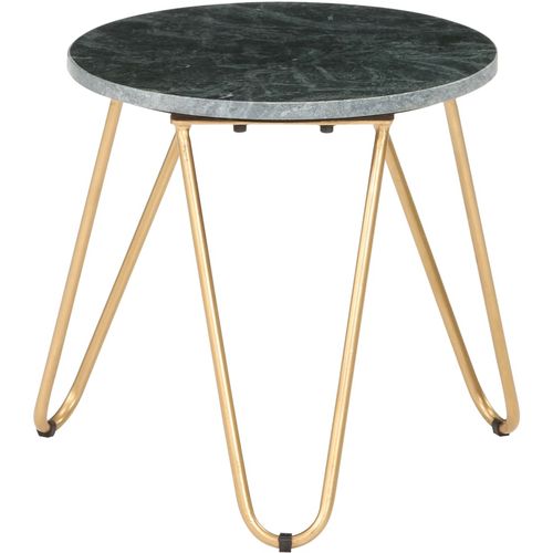 Stolić za kavu zeleni 40x40x40 cm pravi kamen mramorne teksture slika 24