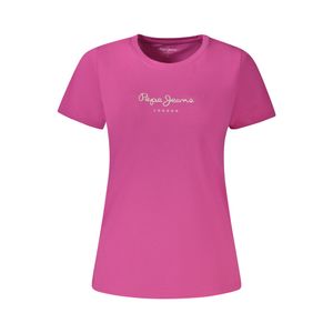 PEPE JEANS WOMEN'S SHORT SLEEVE T-SHIRT PINK