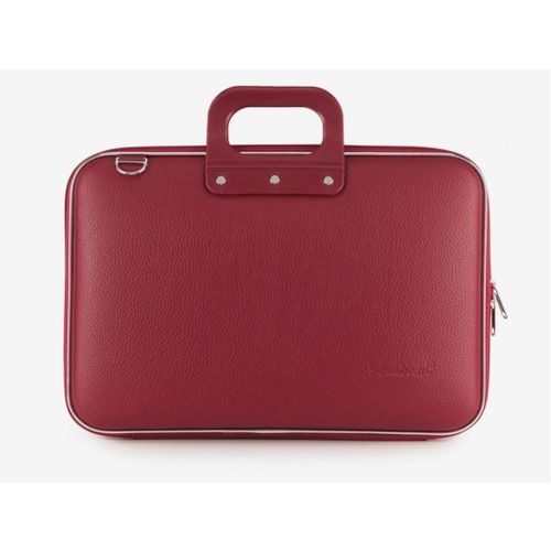 Torba BOMBATA Classic Vinil 15" Borgogna red Crvena slika 1