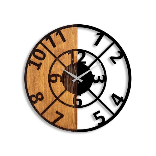 Wallity Ukrasni drveni zidni sat, Wooden Clock - 57 slika 5