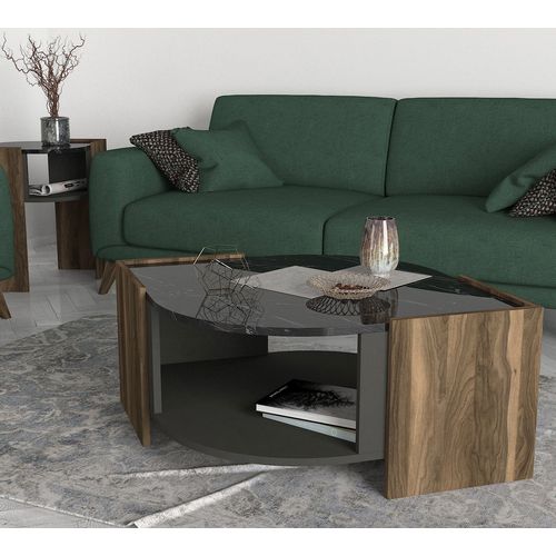 Marbel Walnut
Grey
Black Coffee Table slika 2