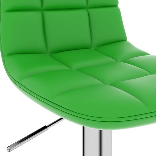 Barski stolac od umjetne kože zeleni slika 28