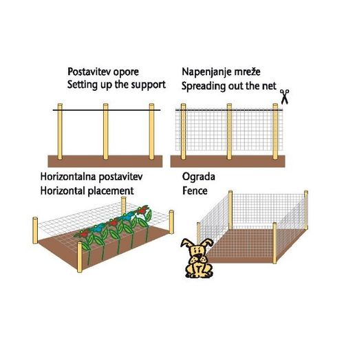 Mreža MARNET za povrće 1,80x20m slika 2