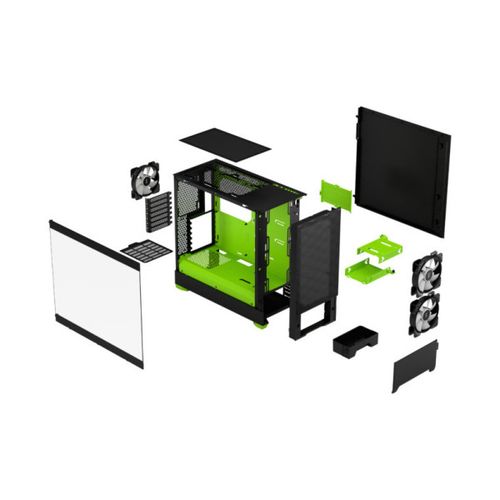 Fractal Design Pop Air RGB Green Core TG Clear Tint, FD-C-POR1A-04 Kućište  slika 4