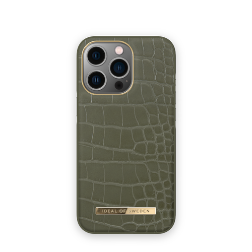 iDeal of Sweden Maskica AT - iPhone 13 Pro - Khaki Croco slika 1