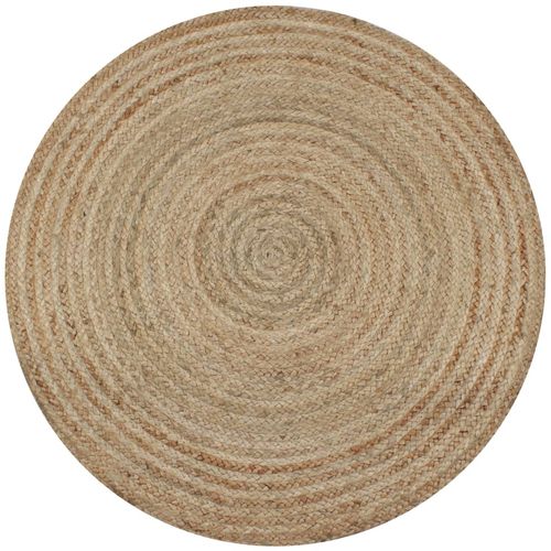 Ukrasni pleteni tepih od jute 120 cm okrugli slika 28