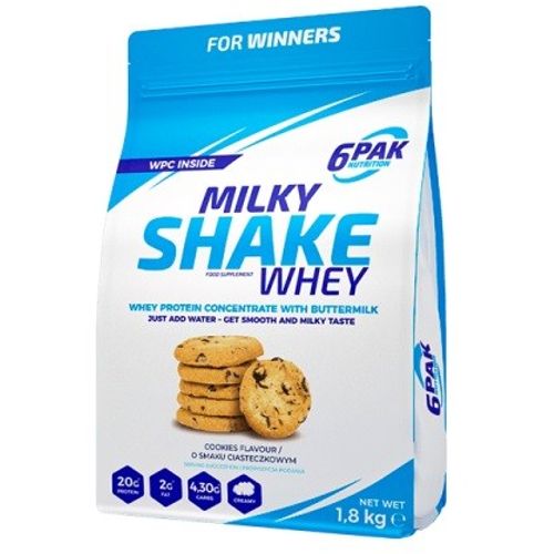 6Pak Milky Shake Whey 1,8kg Cookies slika 1