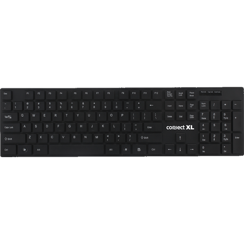 Connect XL Tastatura sa multimedijalnim tipkama, USB, SLIM, crna boja - CXL-K300 slika 1