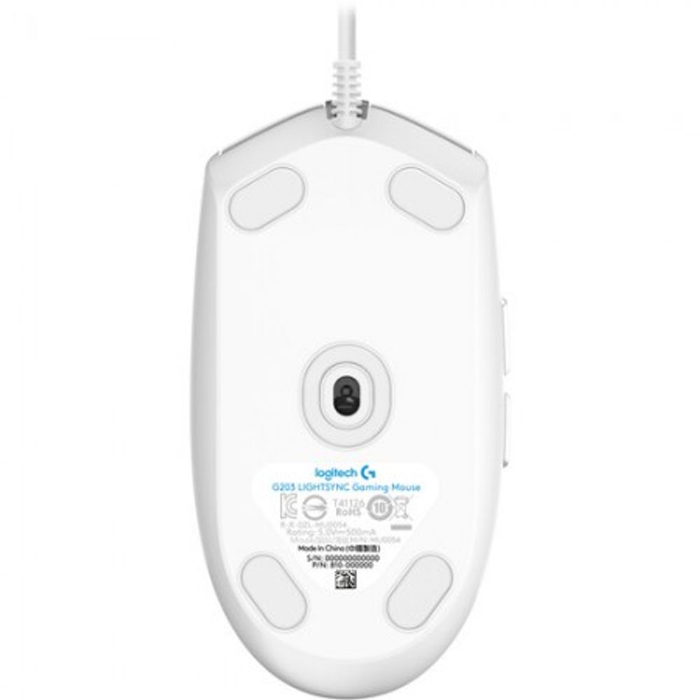 Logitech Gaming miš G203 Lightsync, White slika 4