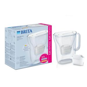 Brita bokal za filtriranje vode Style Essential, 2.4 l, bijeli (2 filtera)