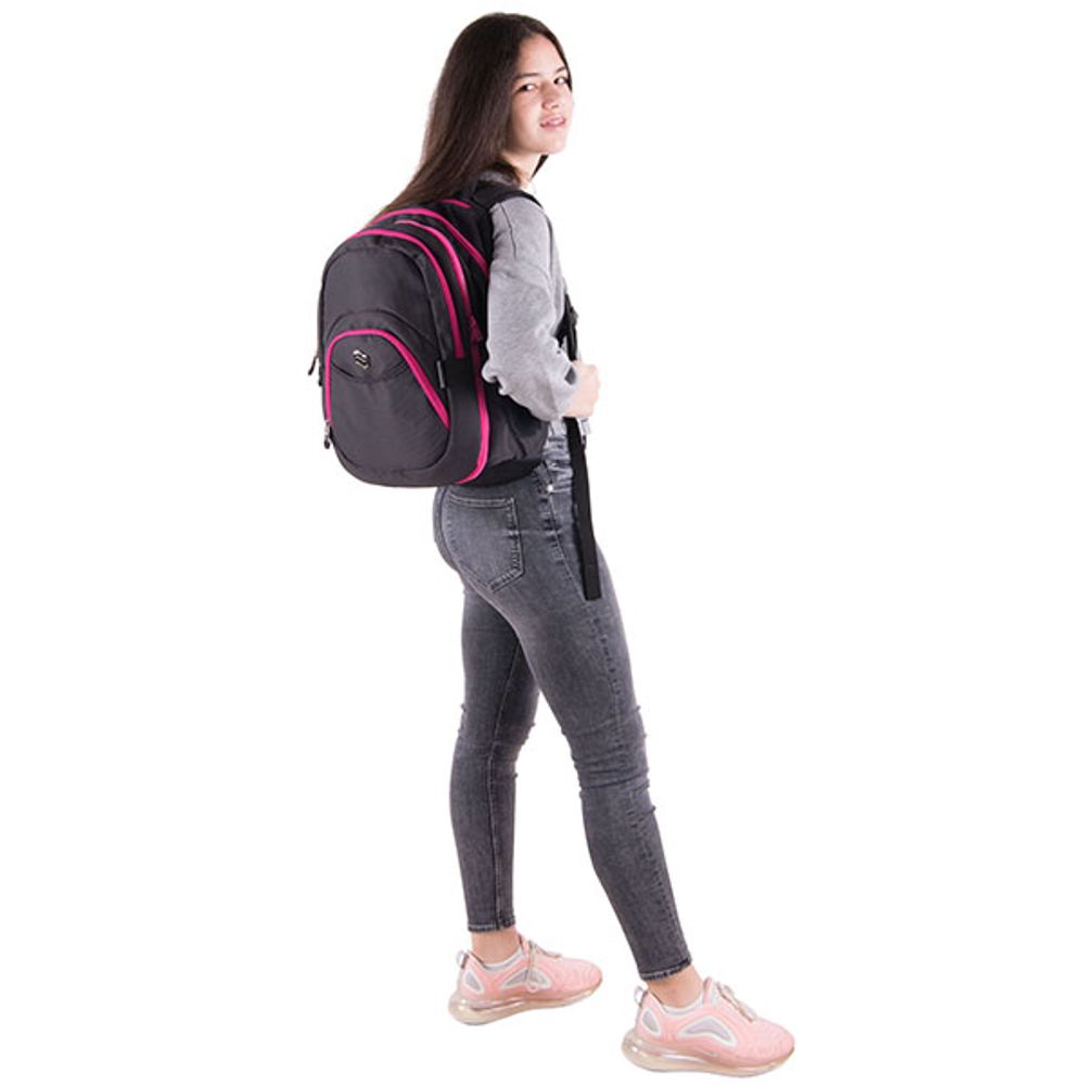 Pulse Ruksak 2U1 Pink-Black Dot slika 3