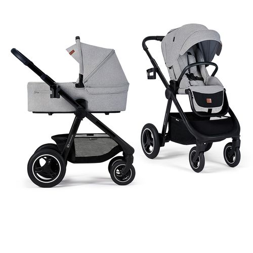 Kinderkraft dječja kolica Everyday 2u1, light gray CZM slika 8