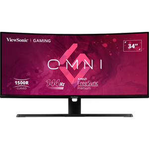 Monitor ViewSonic 34" VX3418-2KPC, UWQHD, VA, 144Hz, 1ms, 2xHDMI,2xDP, Speaker