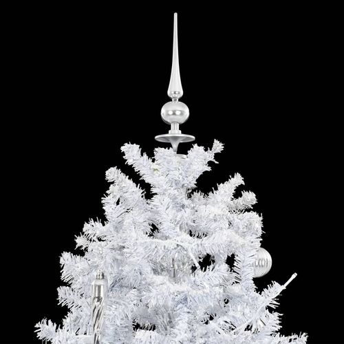 Božićno drvce koje sniježi sa stalkom bijelo 170 cm slika 42