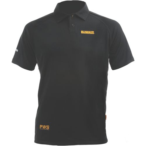 DEWALT MUŠKA POLO MAJICA KRATKI RUKAV CRN XXL DWC125-013-XXL slika 1