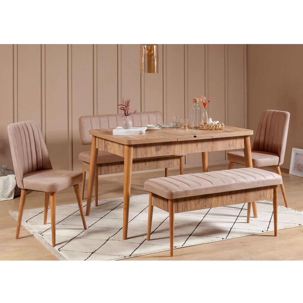 Bench Vina, colours: Stone & Atlantic Pine slika 2