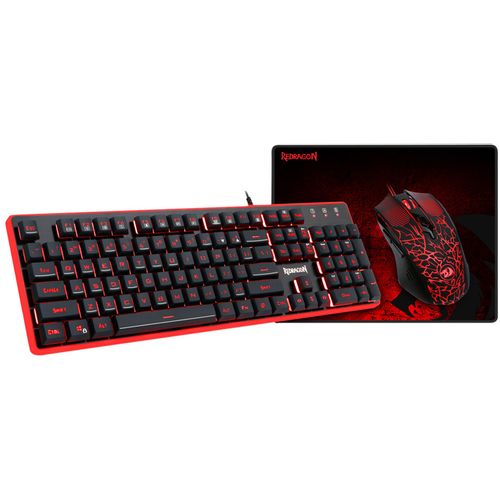 SET - REDRAGON COMBO S107 (3in1) KEYBOARD, MOUSE AND MOUSE PAD slika 3