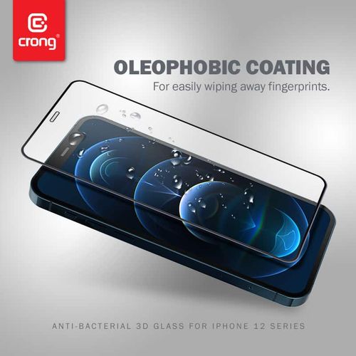 CRONG 3D ARMOUR GLASS KALJENO STAKLO ZA CIJELI EKRAN IPHONE 12 PRO MAX + INSTALACIJSKI OKVIR slika 2