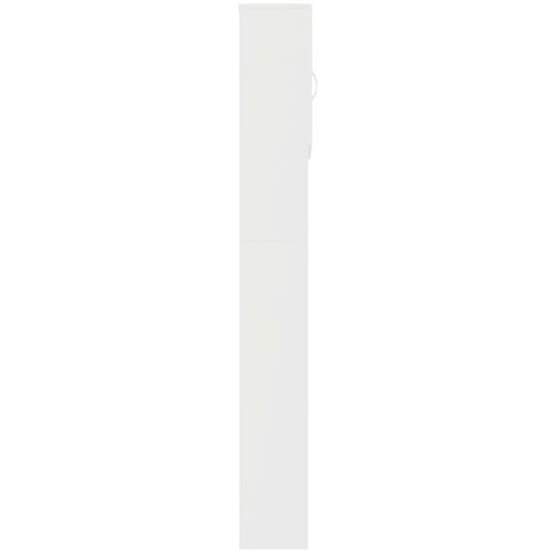 Ormarić za perilicu rublja visoki sjaj bijeli 64x25,5x190 cm slika 7