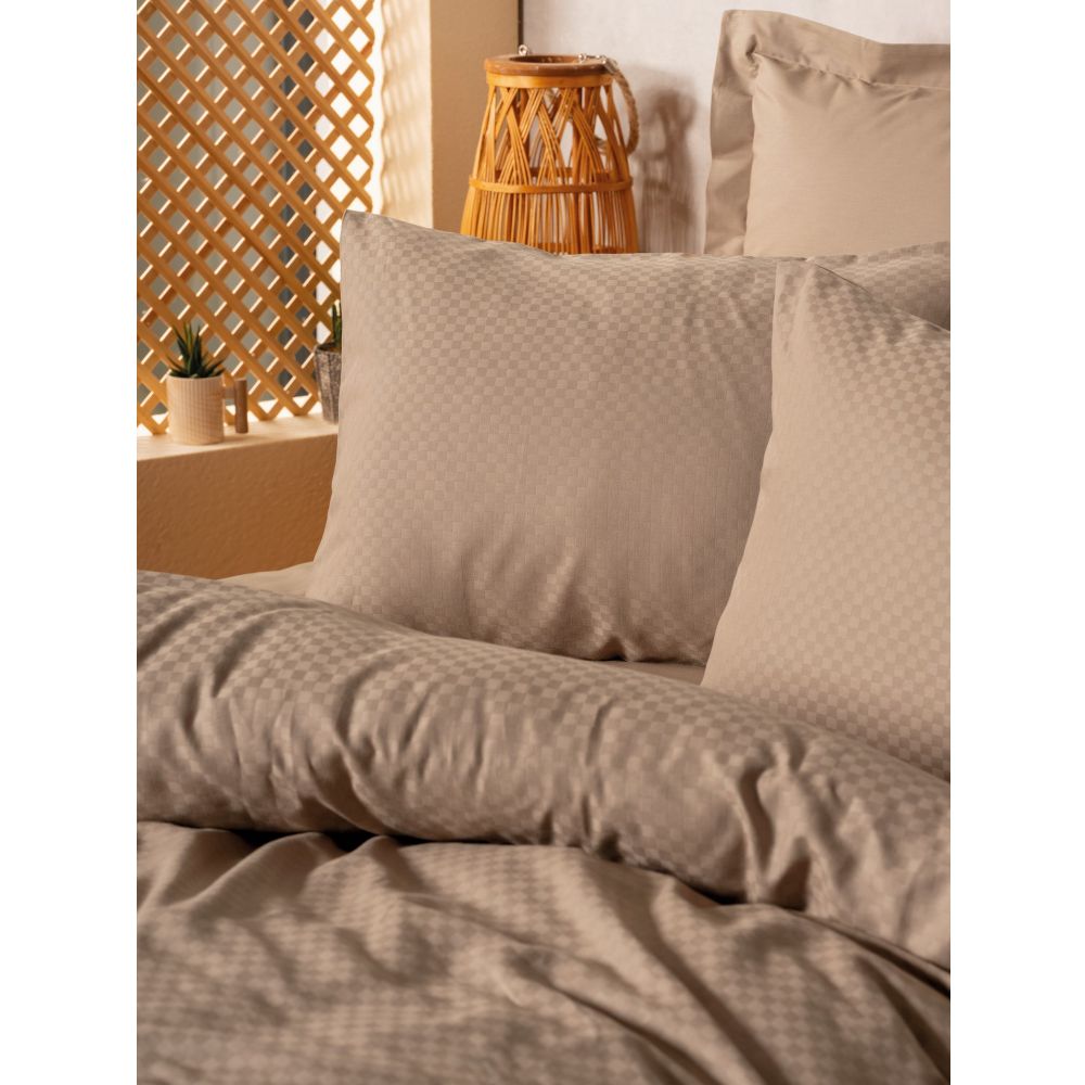 Plaid - Mink Mink Ranforce Single Quilt Cover Set (FR) slika 2