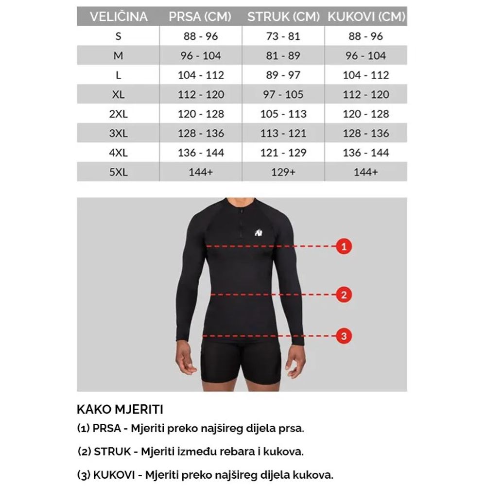 Gorilla Wear MURRAY Majica, Crna slika 7