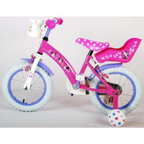 Dječji bicikl Minnie Cutest Ever! 14" s dvije ručne kočnice rozi slika 13