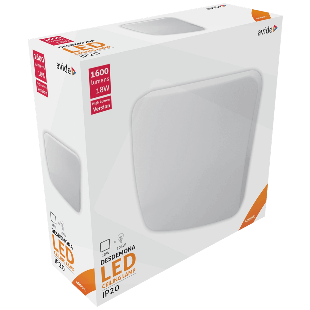 Avide Plafonjera LED, Desdemona, 18W, 1600 lm, 4000K, IP20 - ACLO33NW-S-18W slika 2