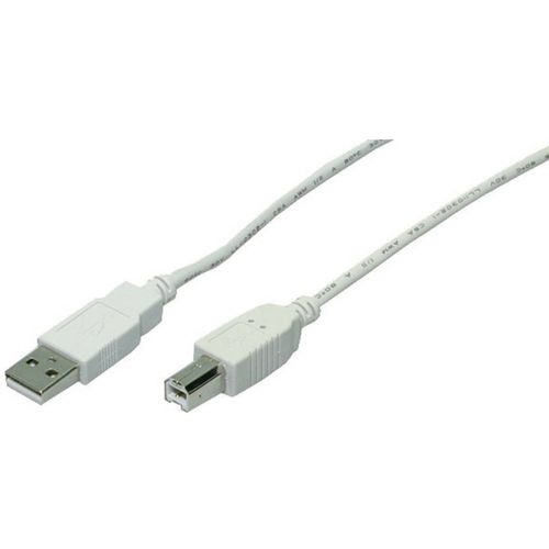 USB 2.0 priključni kabel [1x USB 2.0 utikač A - 1x USB 2.0 utikač B] 5 m sivi Goobay slika 1