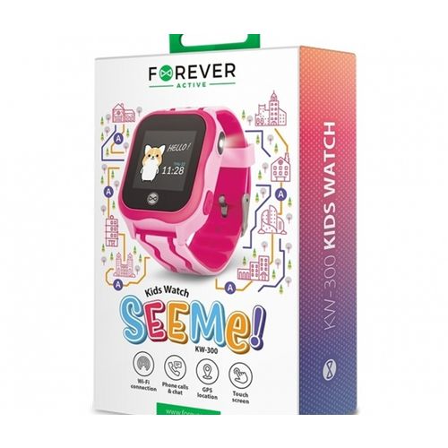 Forever GPS WI-FI kids watch See Me KW-300 pink slika 2