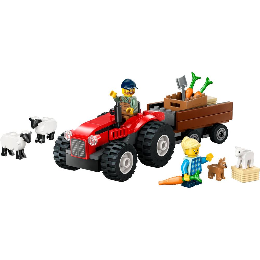 LEGO 60461 Crveni traktor sa prikolicom i ovcama slika 2